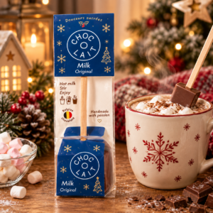 Cuillère chocolat chaud au lait