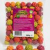 Hitschies Météorites Mix Fruits acidulés 100g bonbons à mâcher aux saveurs pomme, fraise, pêche et citron.