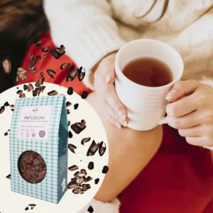 INFUSION ECORCES DE CACAO | Petit déjeuner | Chocolat de Noel artisanal Chocodic
