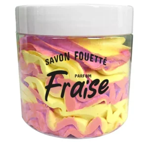 Savon fouetté 190 ml - Senteur Fraise