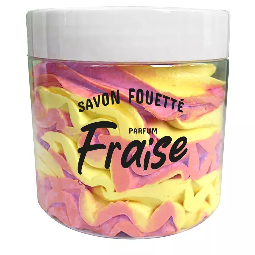 Savon fouetté 190 ml - Senteur Fraise