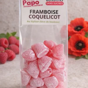 BONBONS SANS SUCRES - FRAMBOISE/COQUELICOT - Enprécommande