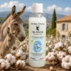 Gel douche au lait d'ânesse frais et fleur de coton bio 250 ml pour une peau douce, hydratée et délicatement parfumée.