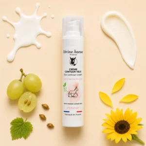 Crème contour des yeux au lait d’ânesse bio 50ml hydratante