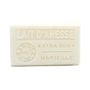 Savon de Marseille au lait d'ânesse bio 125g pour le soin et l'hydratation de la peau
