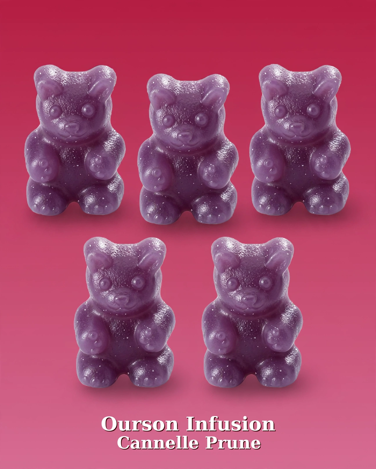 Oursons Infusion Cannelle Prune – 20 pièces – 50g