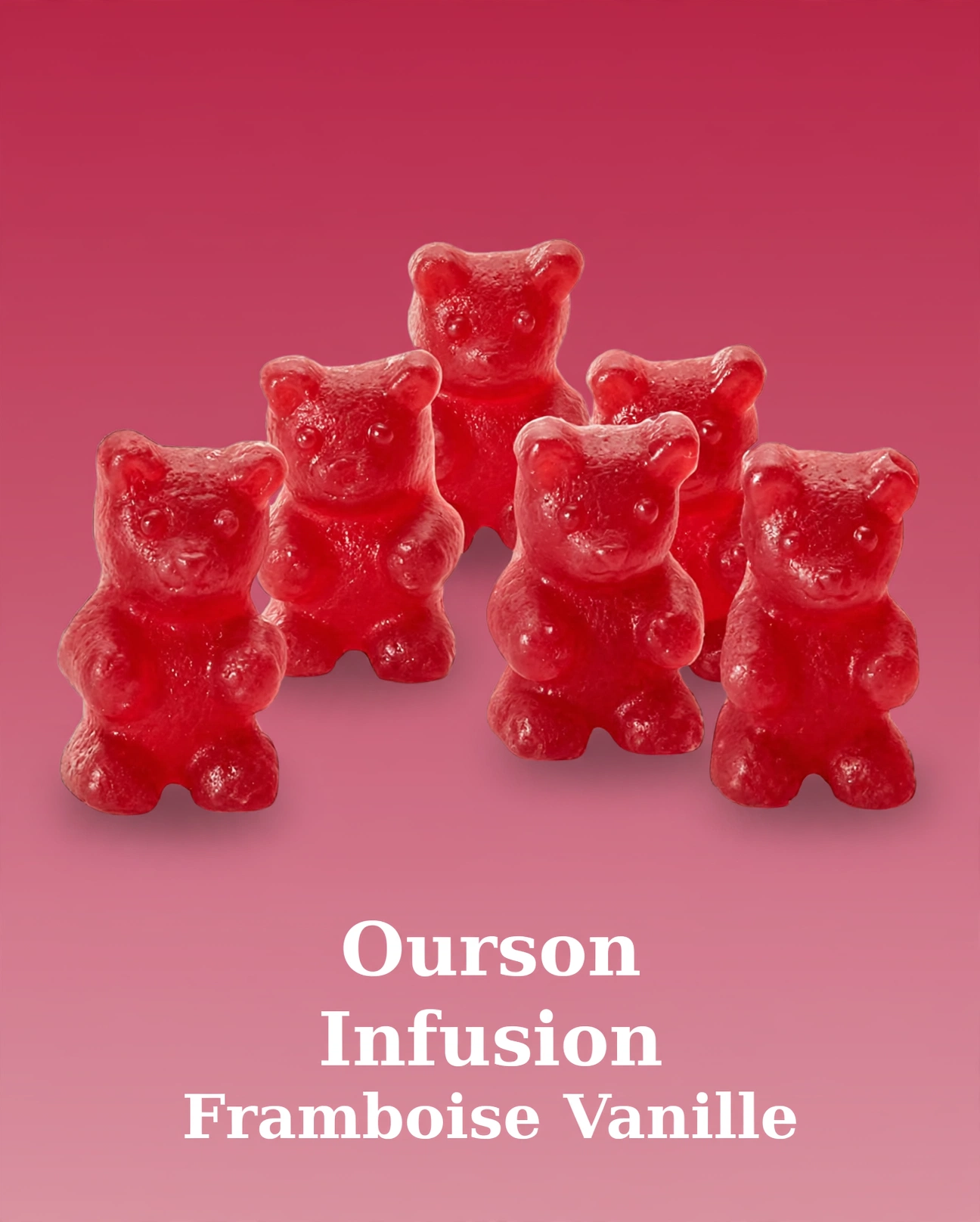 Oursons Infusion Framboise Vanille – 20 pièces – 50g