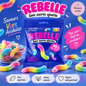 Sachet Rebelle Croco'ween Acide sans sucres ajoutés