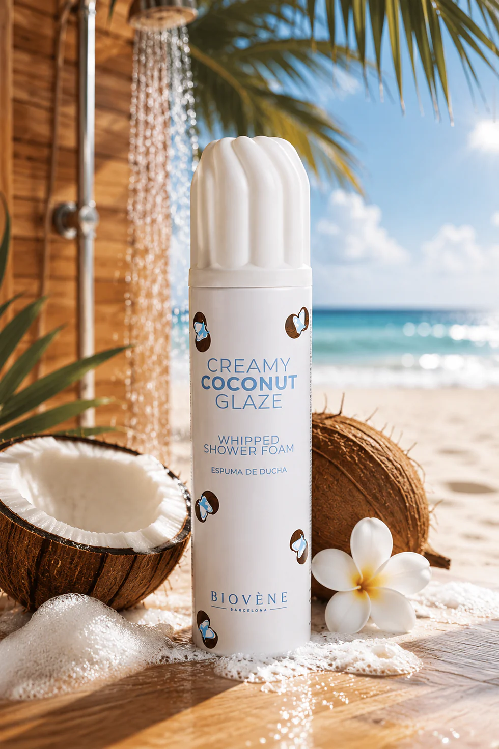 Mousse de douche chantilly coco Creamy Coconut Glaze Biovène