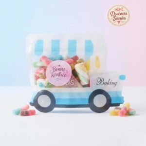 Camion Bonne Rentrée Bleu - Assortiment de Bonbons 400g