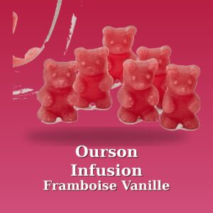 Oursons infusion Framboise Vanille -20 piéces  50g