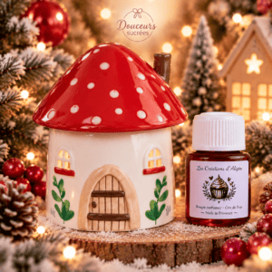 Brûle-parfum Mushroom House avec parfum d’ambiance 30 ml