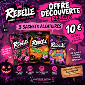 Offre Découverte Rebelle – 3 sachets aléatoires